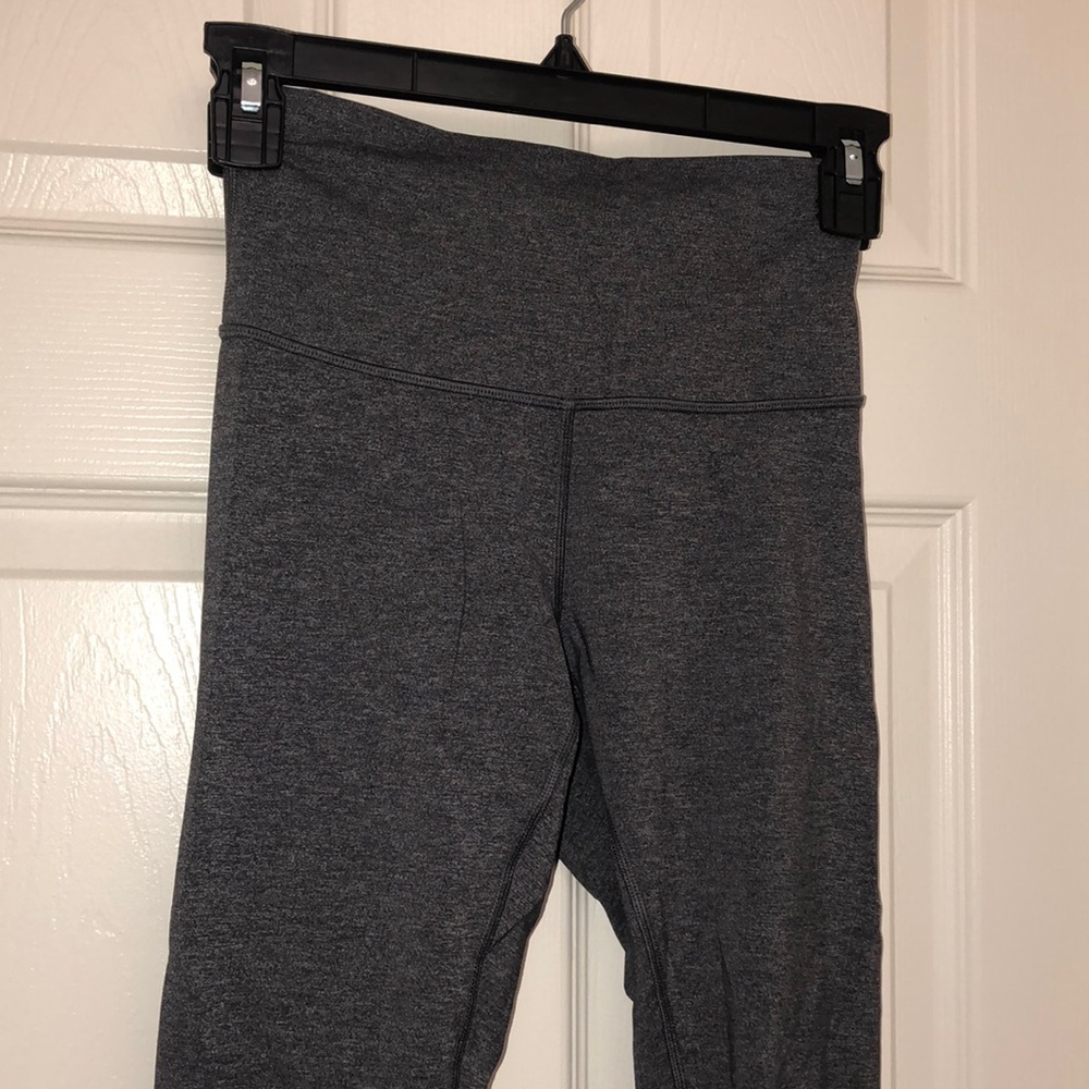 Grey Cropped Lululemon Leggings